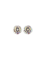 Starlet Shimmer - Iridescent Rosebud Earrings